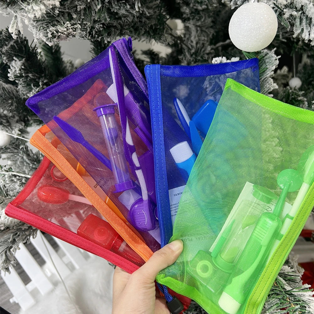 Travel Orthodontic Oral Care Kit Foldable Toothbrush Interdental Brushes Dental Mouth Mirror Floss Ortho Wax Teeth cleaning Sets