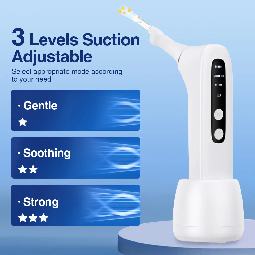 Electric Vacuum Tonsil Stone Removal Tool Kit 3-Level Suction Tonsil Cleaner Tonsil Stone Extractor for Oral Fresh Care